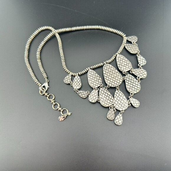 Lucky Brand Turquoise Statement Necklace euc - Picture 7 of 8